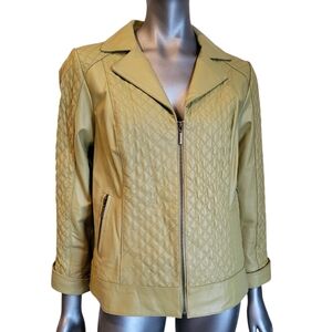 Bradley Bayou Chic Quilted Leather Jacket - Size Medium